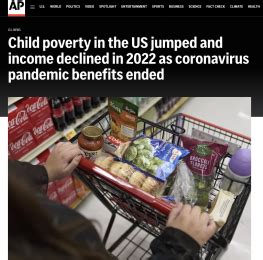Child poverty jumped, income declined in 2022 as pandemic benefits ended